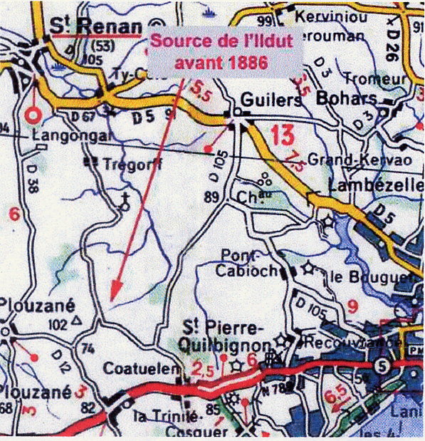 Les sources de l'Ildut avant 1886