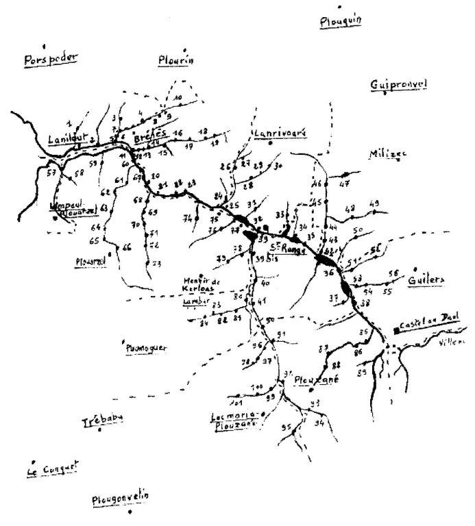 Les moulins sur l'Ildut