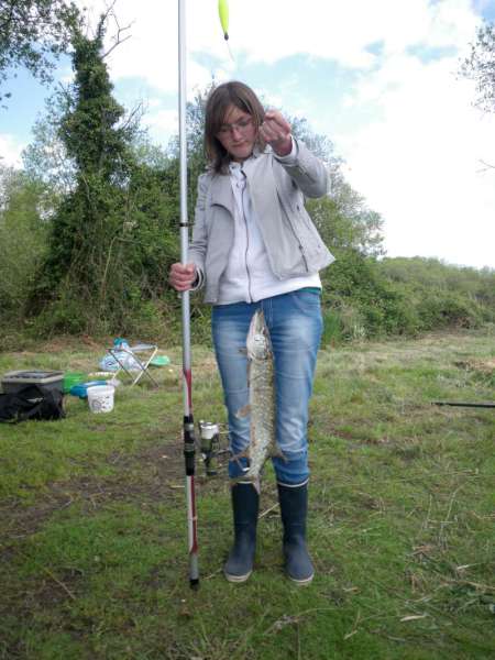 Lucie, une habitu�e des belles prises