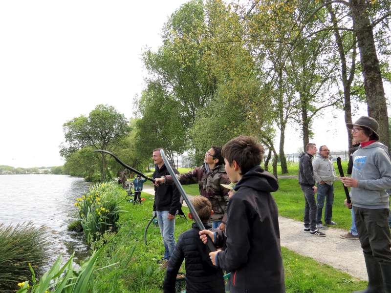 Chacun veut battre le record... les canards seront heureux!