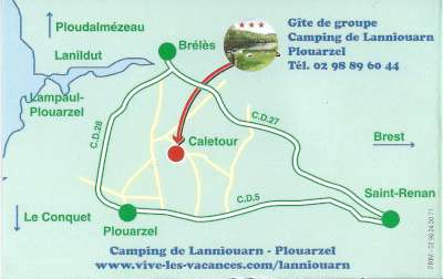 la situation du g�te.