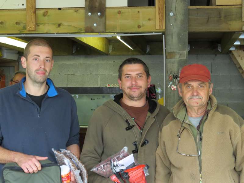 Premiers: TUAILLON Jonathan/ FIEVET  Joel: 8 poissons: 36,5 Kg