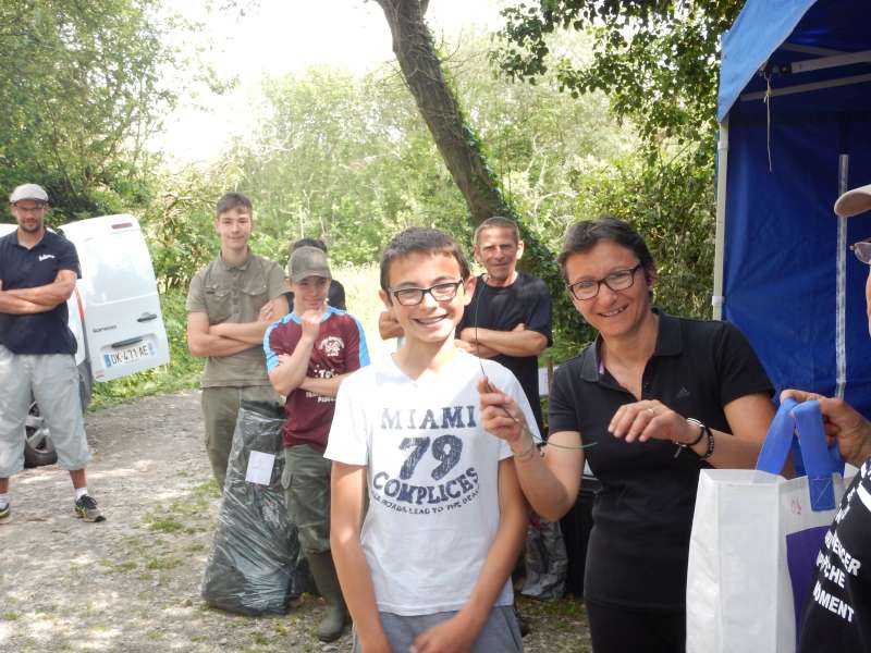 Dixi�mes: Lucas et Karine (qui a gagn� aussi un bas de ligne...)