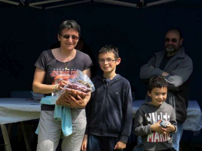 La seule participante � cet enduro