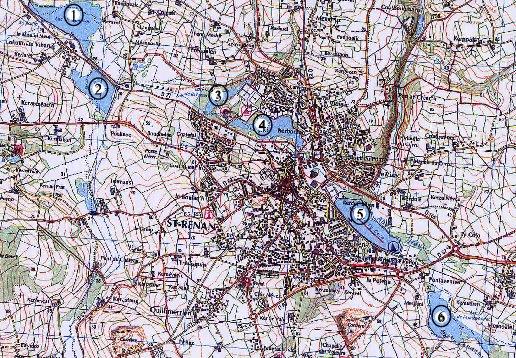 carte des plans d'eau