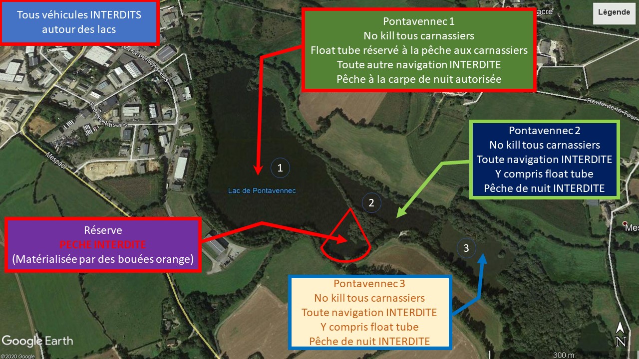 3 lacs � Pontavennec