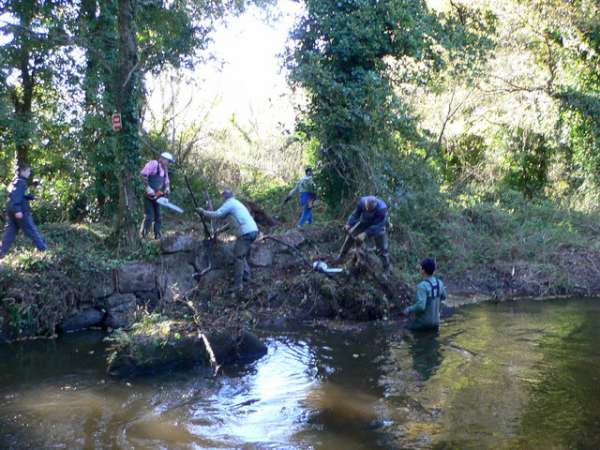 L'�quipe en pleine action.