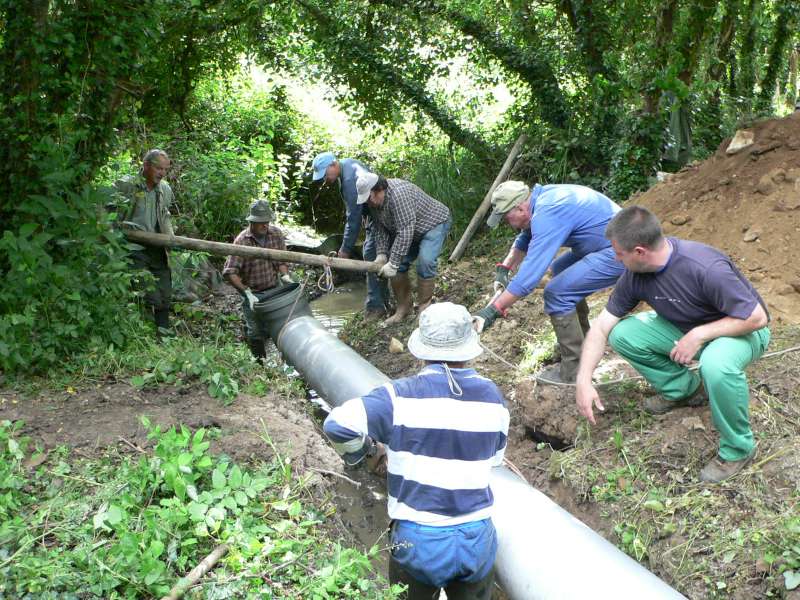 Mise en place de la nouvelle buse.