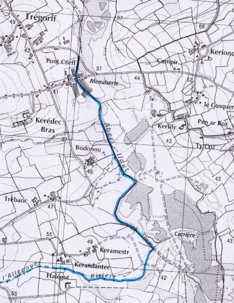 Plan du site des travaux.