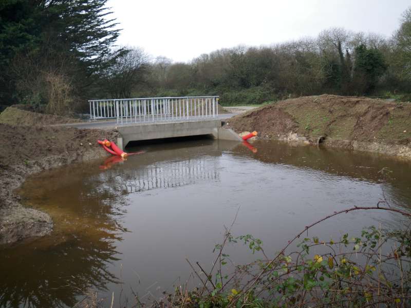 Le pont avec ses rambardes.