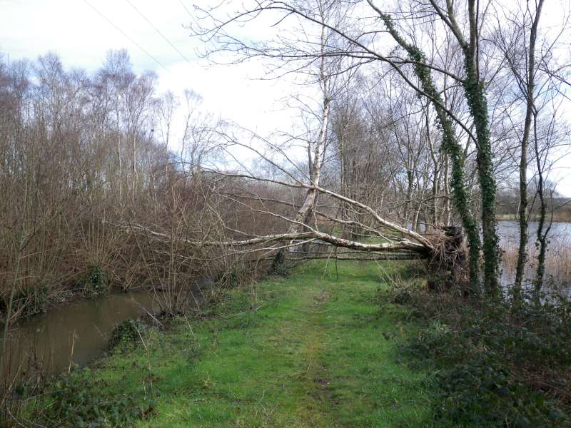 Pontavennec apr�s le coup de vent de f�vrier.