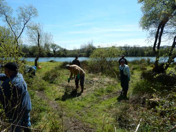 Le beau temps nous accompagne pour cette session de nettoyage.