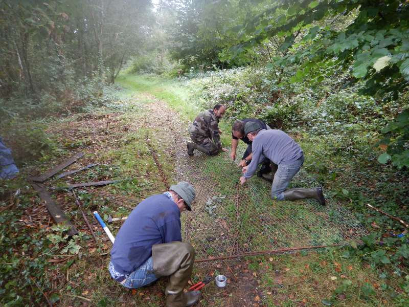 Pr�paration des grillages