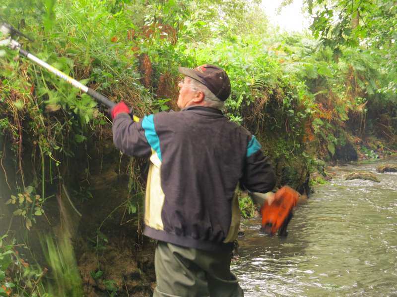 Michel le long du ruisseau de Poulinoc