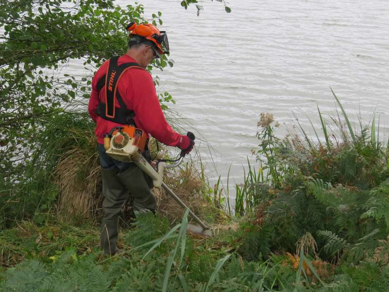 Jo�l et la d�brousailleuse