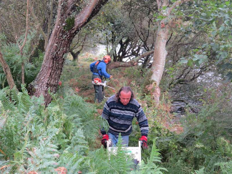 G�rard, et Dominique en plein effort.
