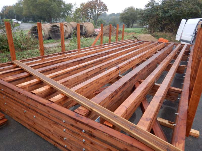 La passerelle avant la pose