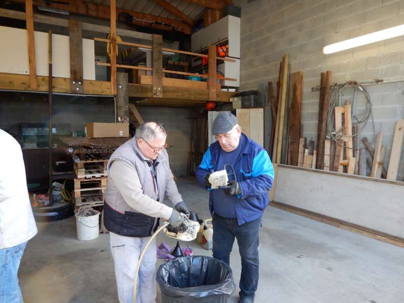 La journ�e commence par la pr�paration du mat�riel