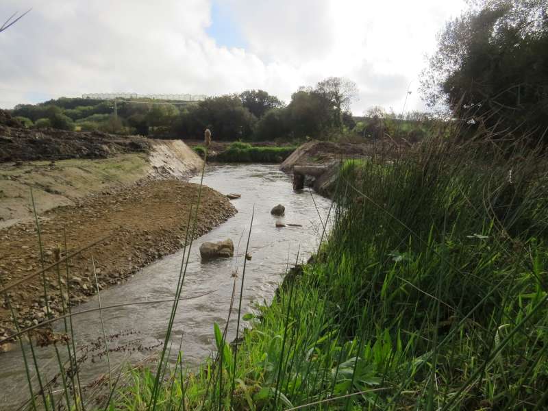 Le nouveau cours d'eau est dans son lit