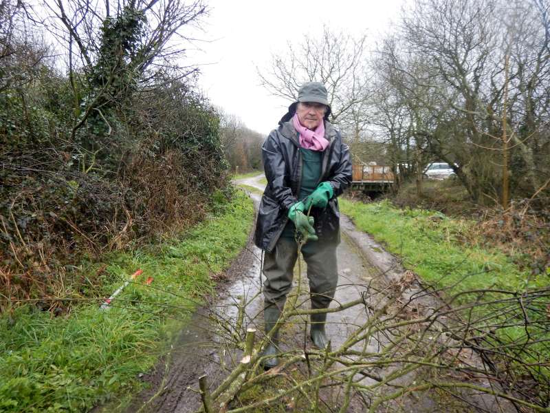 Jean Pierre aux prises avec une belle perche!
