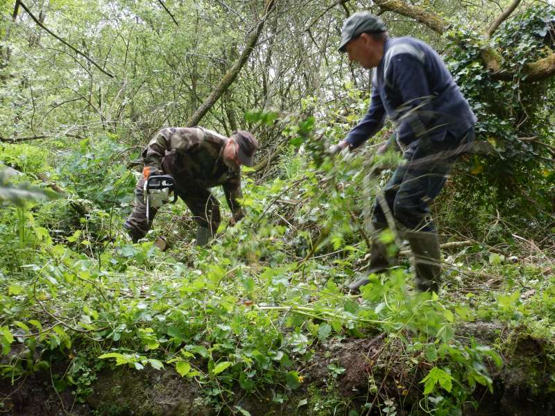 En compagnie de son entraineur, Serge se pr�pare pour son plongeon