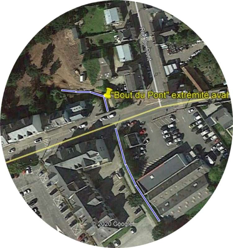 Extr�mit� aval du chantier