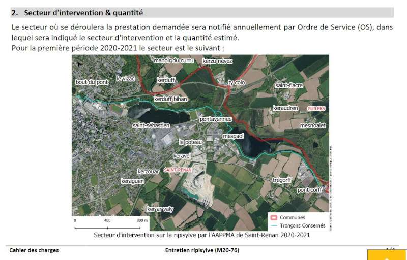 8165 m de berges � entretenir