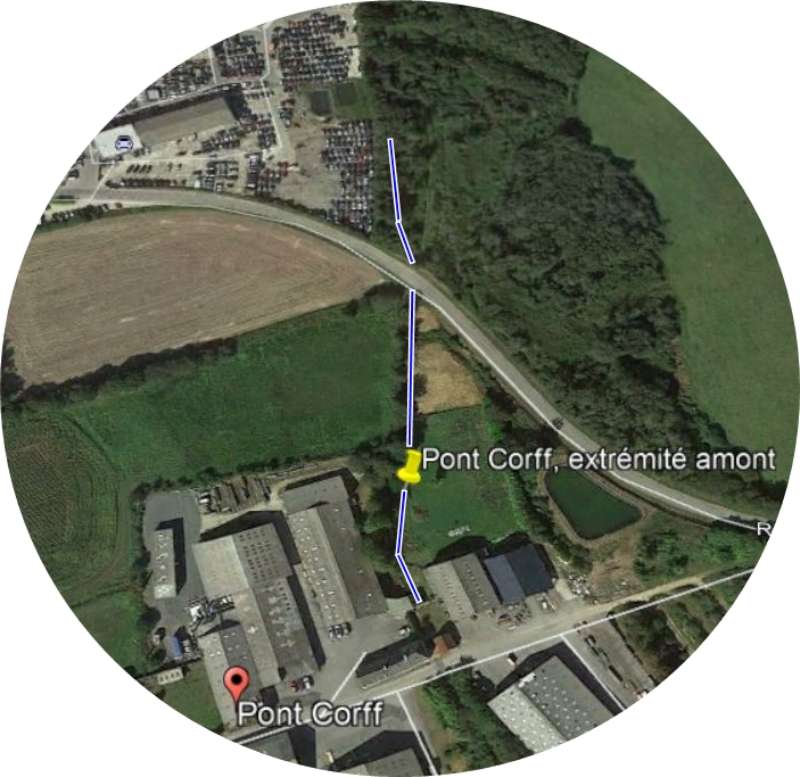 Extr�mit� amont du chantier