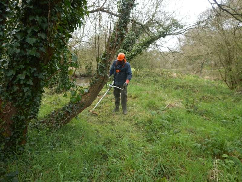 Alain et sa fid�le d�brousailleuse