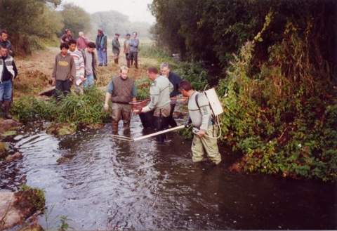 Pr�sentation du mat�riel, puis d�part pour la p�che