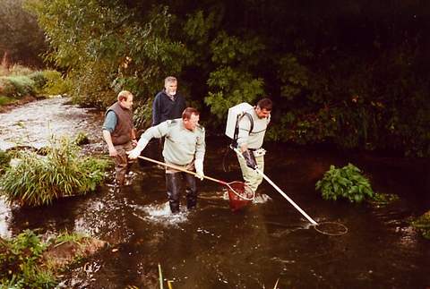 Les gardes du CSP et 2 b�n�voles en action