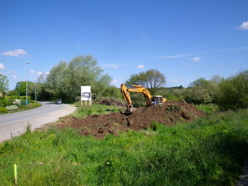 d�but de la digue cot� amont