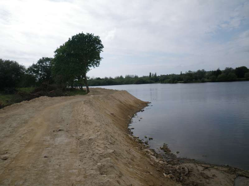 vue de la digue cot� amont