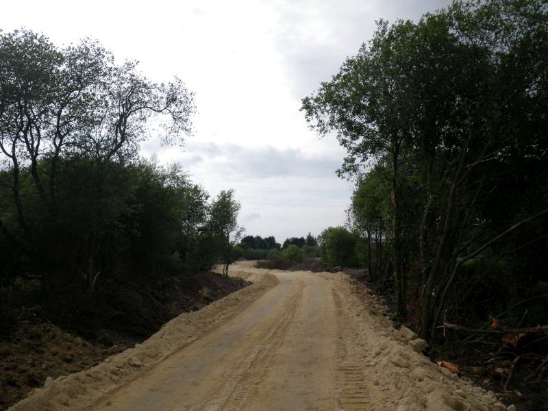 vue de la digue cot� aval. 