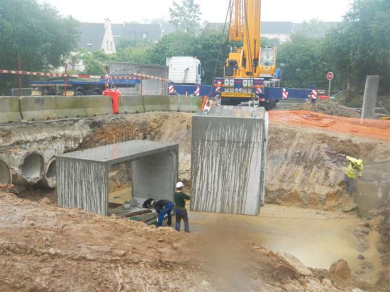 la partie centrale du pont