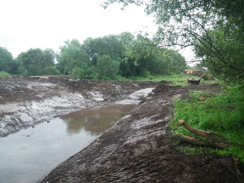 trac� du lit en cours de r�alisation